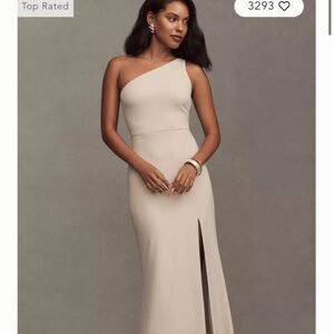 BHLDN One-Shoulder Dress